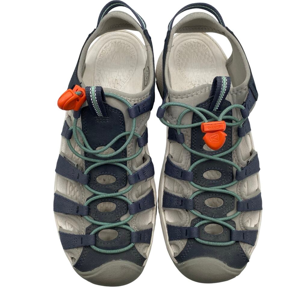 Keens sandal shoes waterproof camping hiking Womens size 8.5 Blue Gray